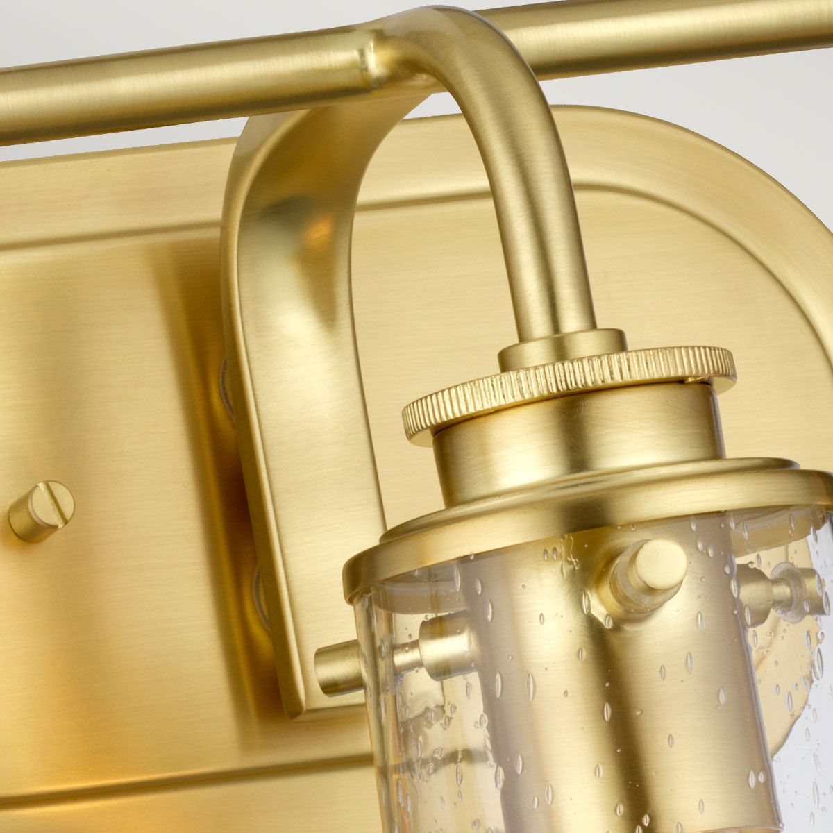 Quintiesse Braelyn 3 Light Bathroom Wall Light - Brushed Brass