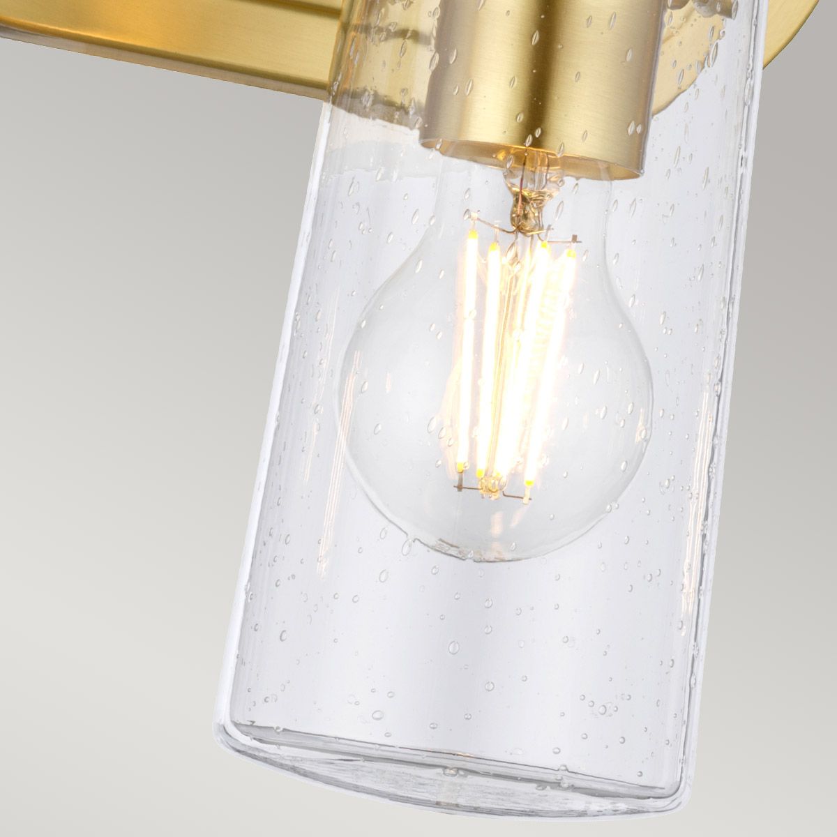 Quintiesse Braelyn 3 Light Bathroom Wall Light - Brushed Brass