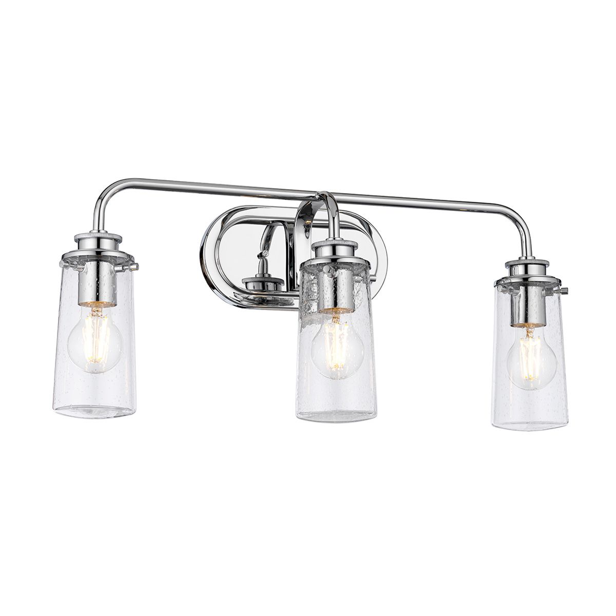Quintiesse Braelyn 3 Light Bathroom Wall Light - Polished Chrome