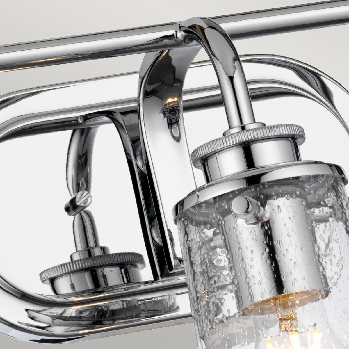 Quintiesse Braelyn 3 Light Bathroom Wall Light - Polished Chrome