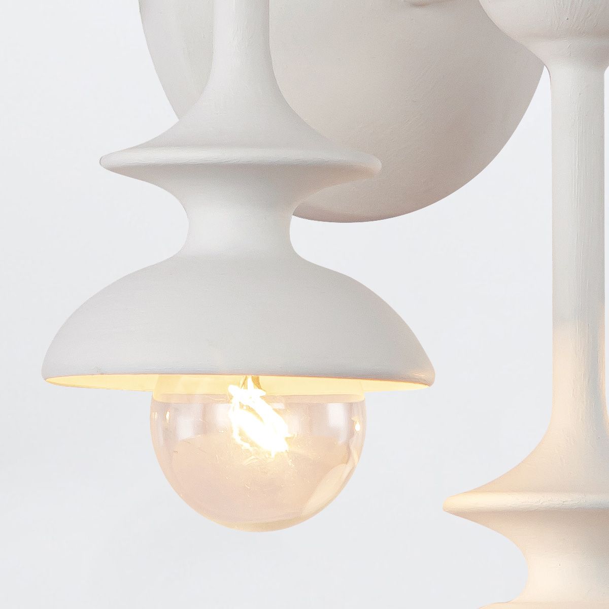 Quintiesse Cadence 6 Light Wall Light - Antique White