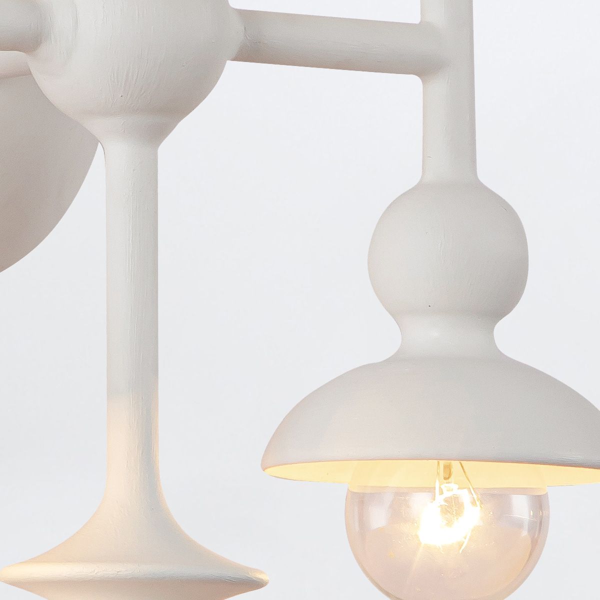 Quintiesse Cadence 6 Light Wall Light - Antique White