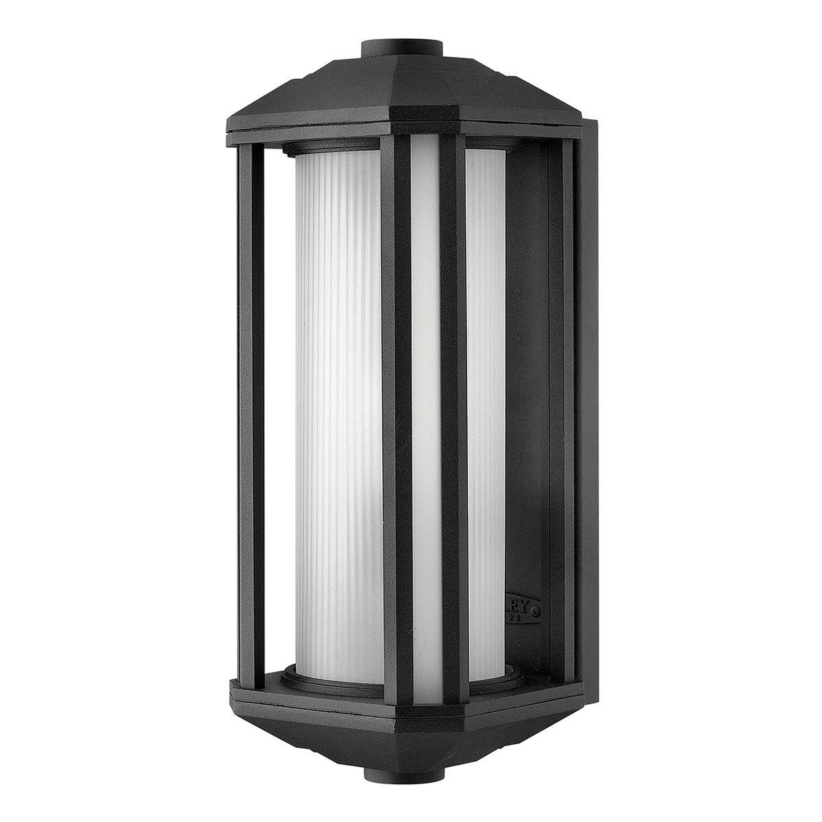 Quintiesse Castelle Single Medium Wall Lantern - Black