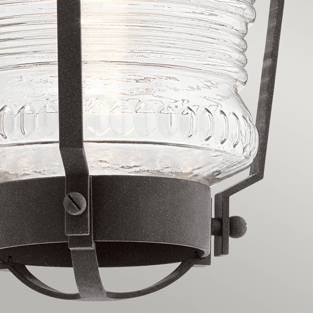 Quintiesse Chance Harbor Single Medium IP44 Wall Lantern - Weathered Zinc