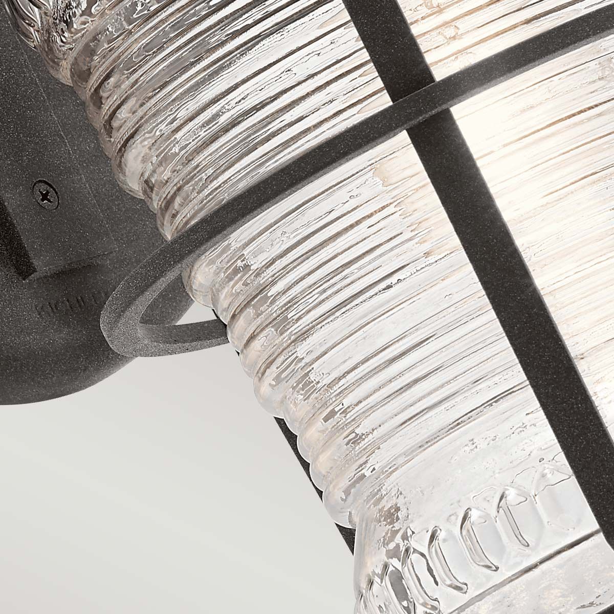 Quintiesse Chance Harbor Single Medium IP44 Wall Lantern - Weathered Zinc