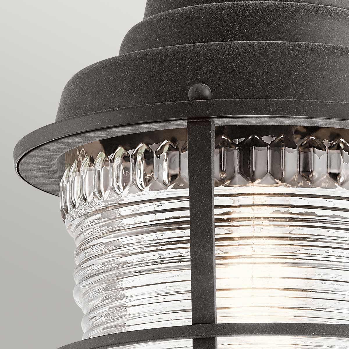 Quintiesse Chance Harbor Single Chain Lantern - Weathered Zinc