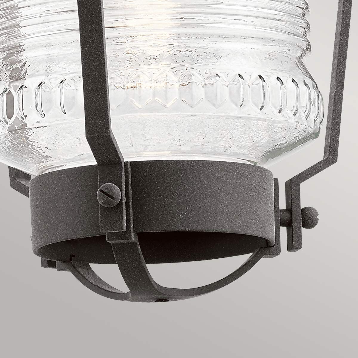 Quintiesse Chance Harbor Single Chain Lantern - Weathered Zinc