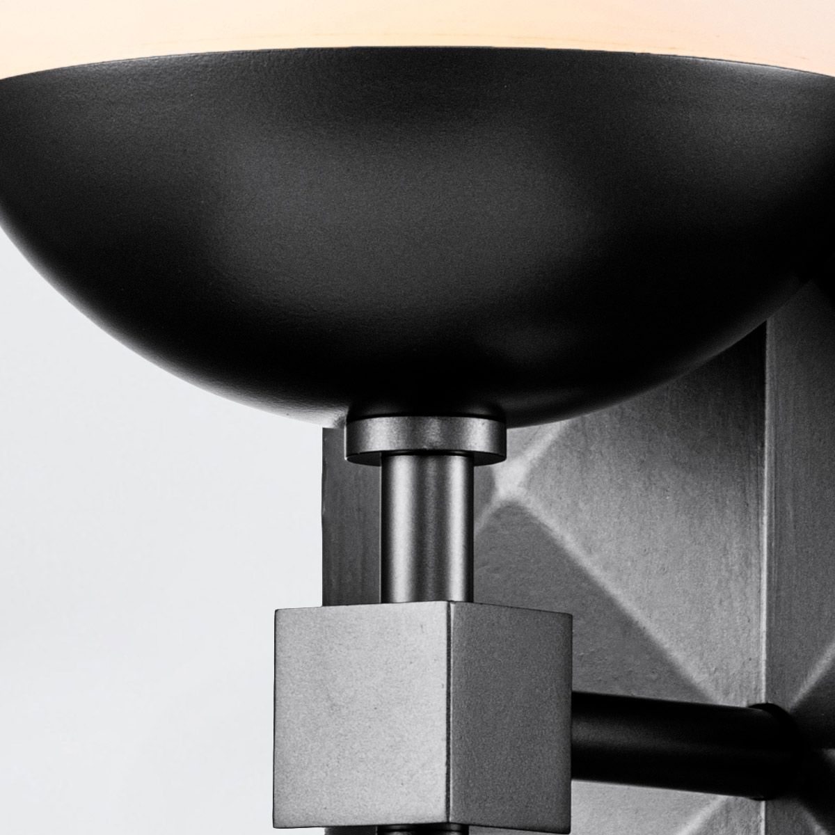 Quintiesse Deco 1 Light Wall Light - Black