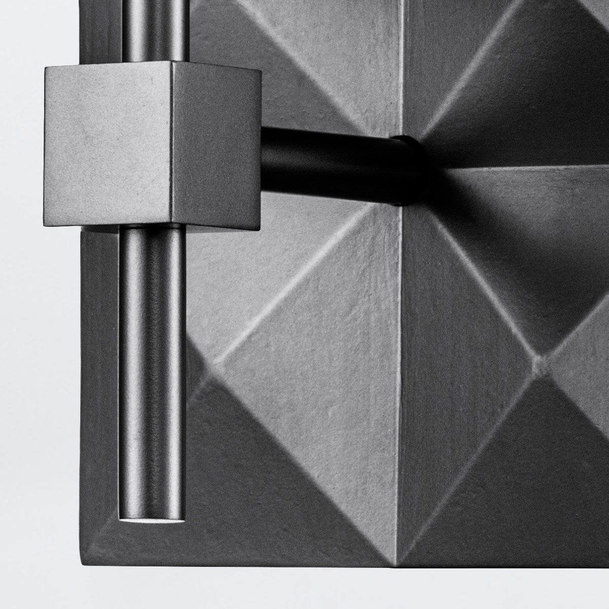 Quintiesse Deco 1 Light Wall Light - Black