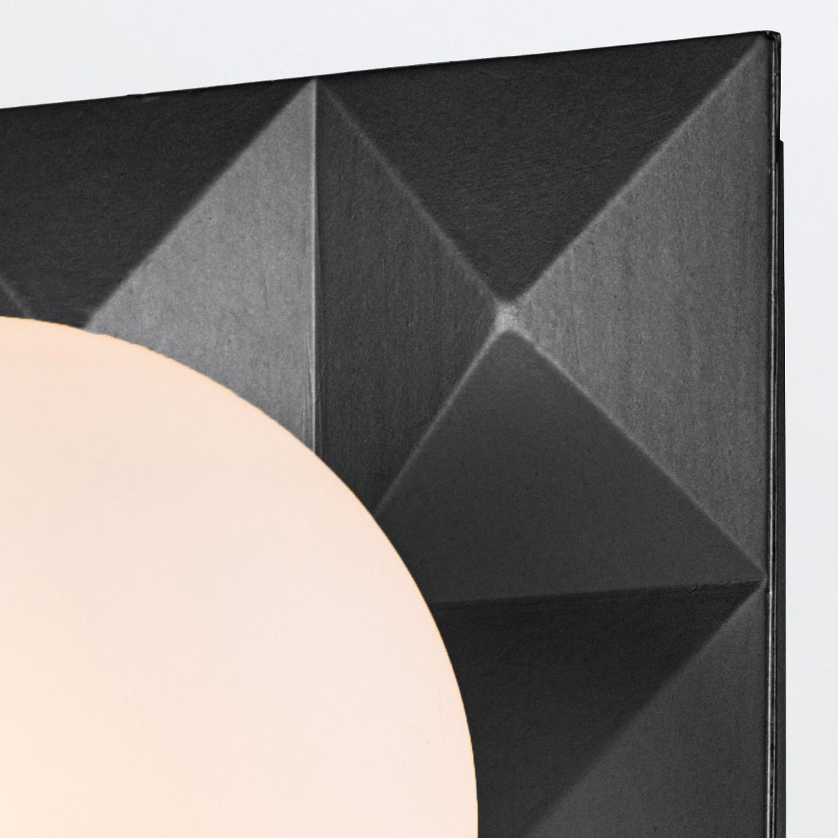 Quintiesse Deco 1 Light Wall Light - Black