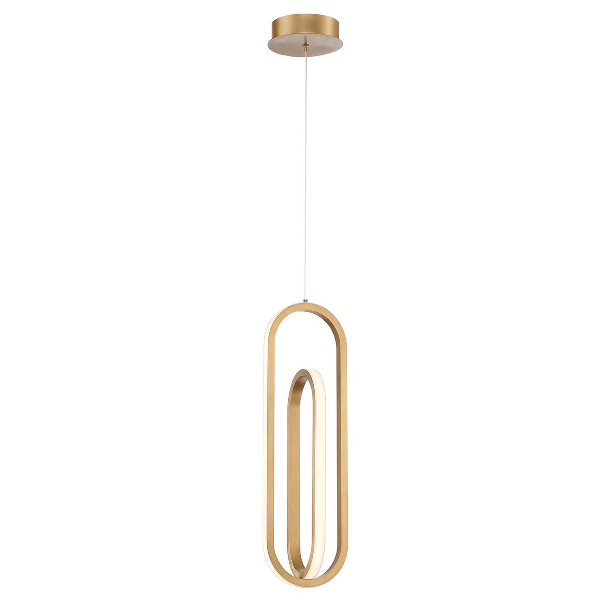 Quintiesse Demark Pendant - Matte Gold