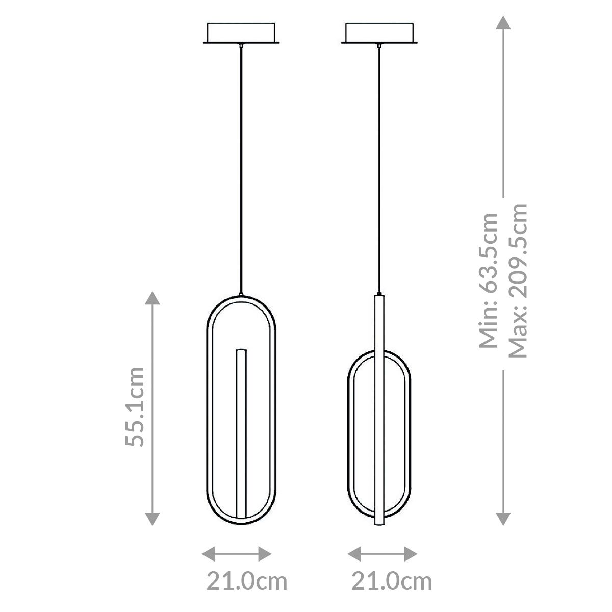 Quintiesse Demark Linear Pendant - Matte Black