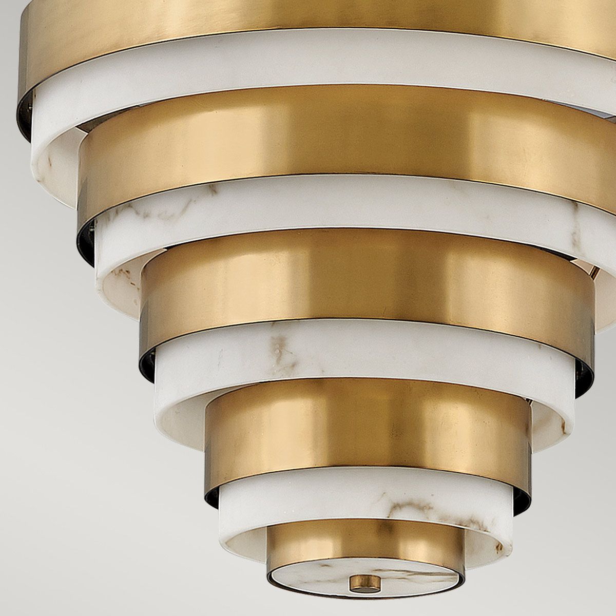 Quintiesse Echelon 4 Light Pendant - Heritage Brass