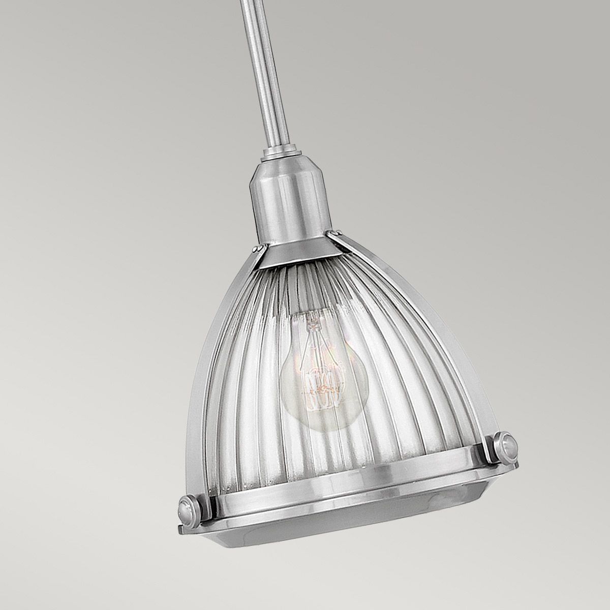 Quintiesse Elroy Single Pendant - Brushed Nickel