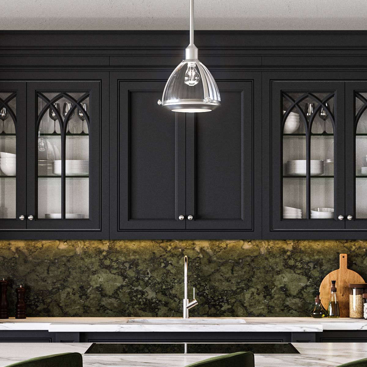 Quintiesse Elroy Single Pendant - Brushed Nickel