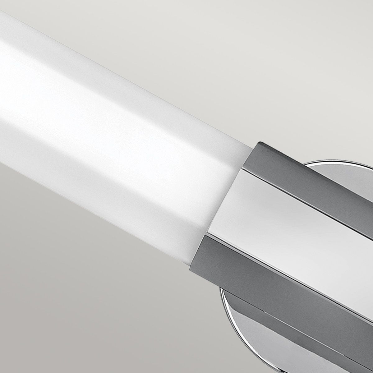 Quintiesse Facet Dual LED Bathroom Wall Light - Polished Chrome