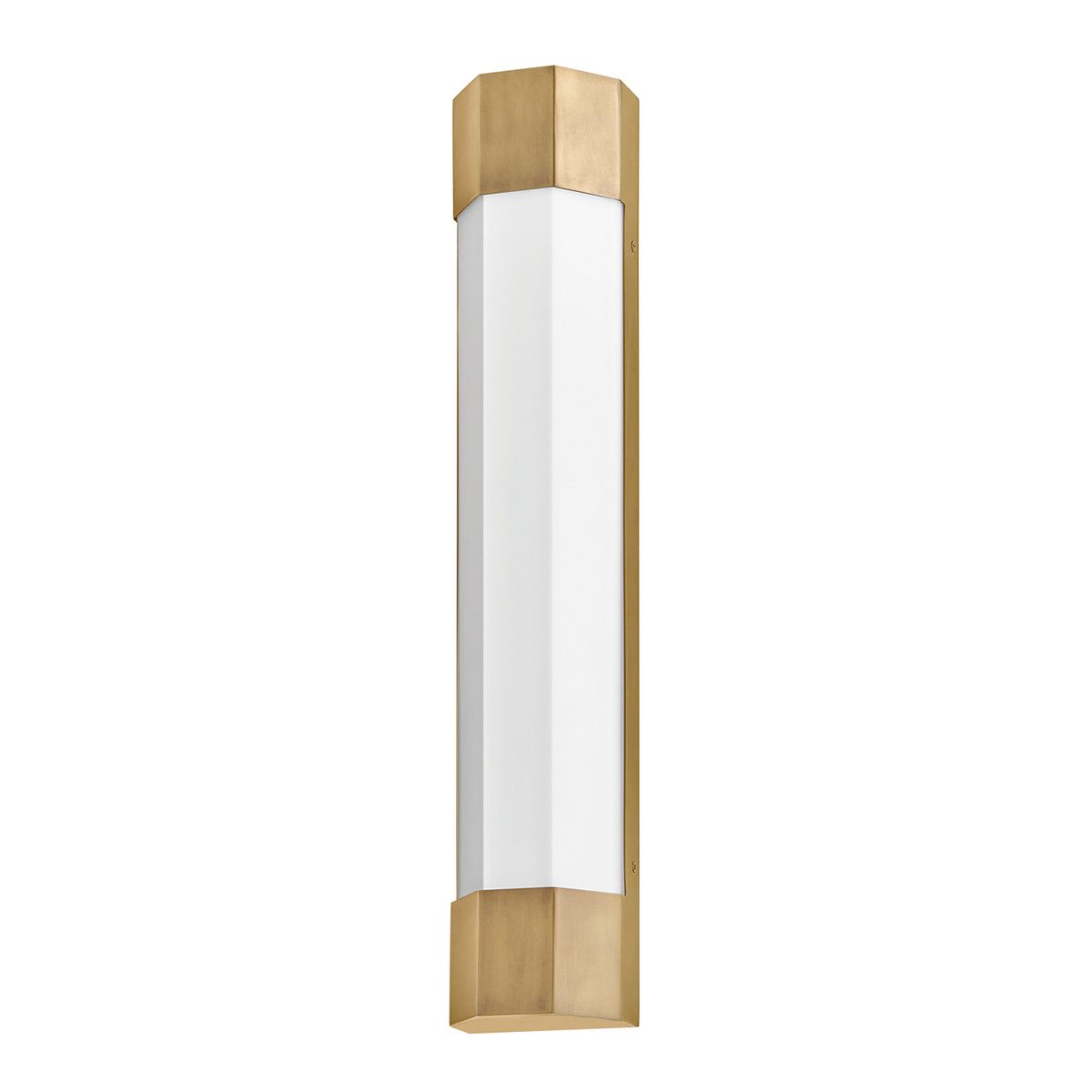 Quintiesse Facet Large LED Wall Light - Heritage Brass