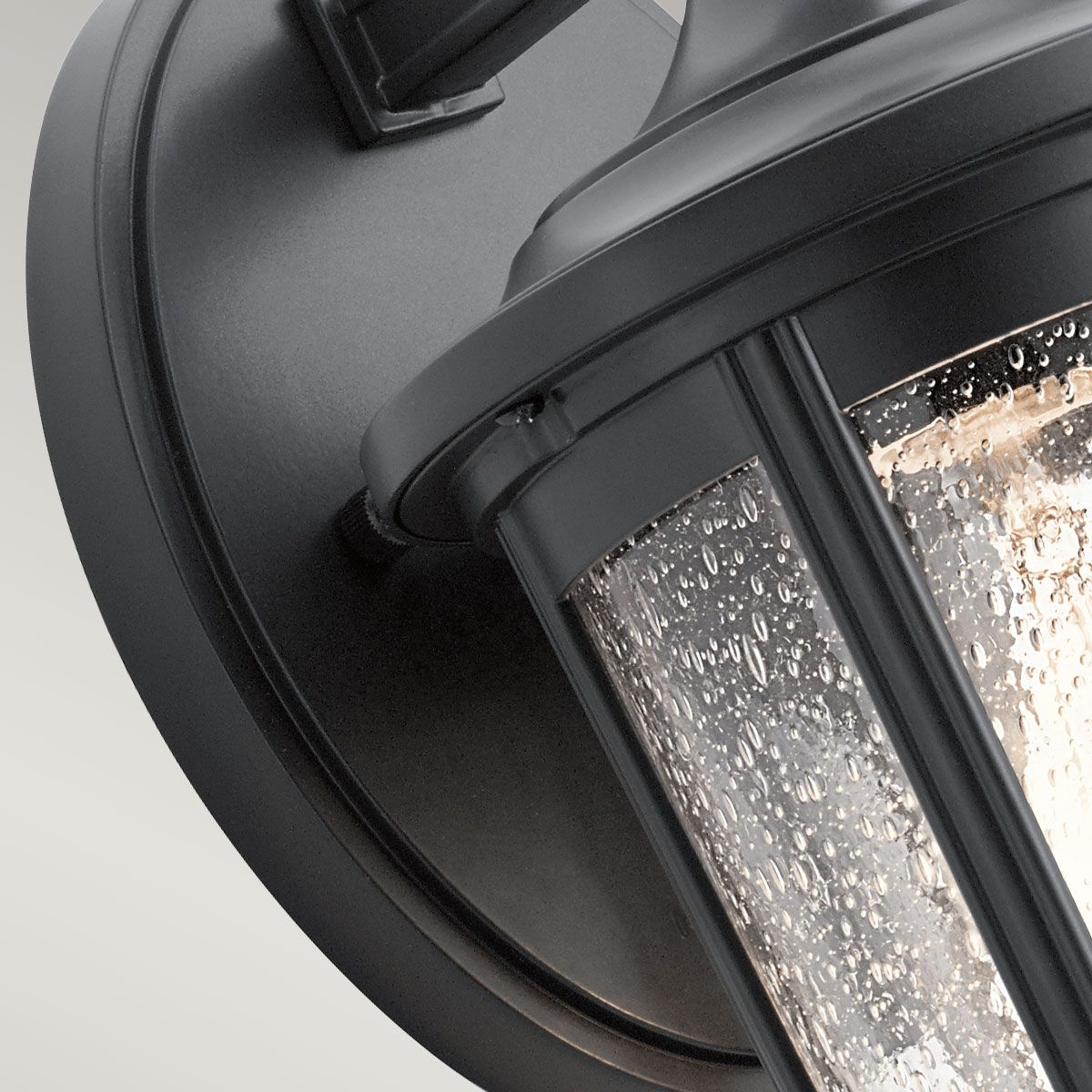 Quintiesse Fairfield Single Medium Wall Lantern - Black