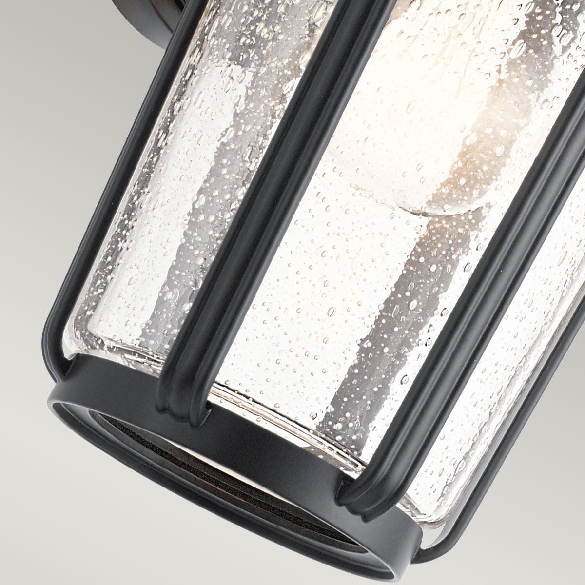 Quintiesse Fairfield Single Medium Wall Lantern - Black