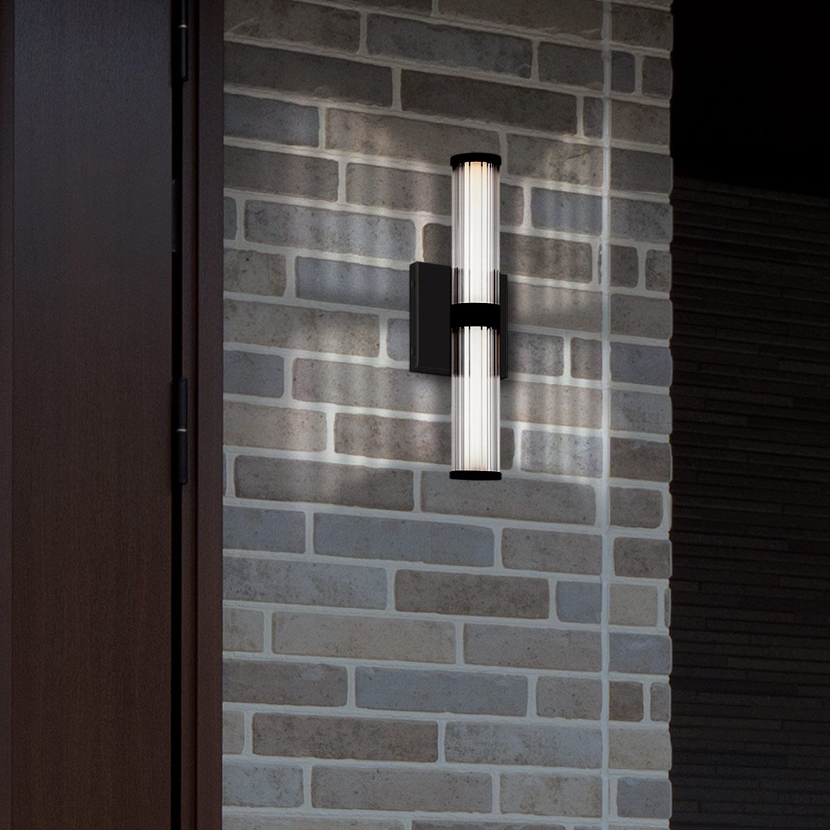 Quintiesse Fayton Small LED Wall Light - Matte Black
