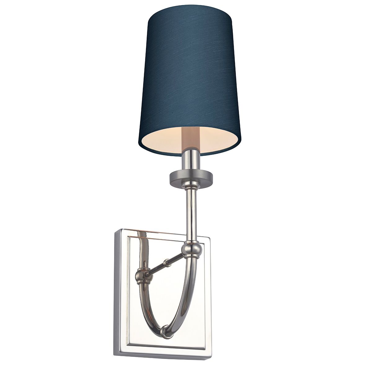 Quintiesse Felixstowe Single Bathroom Wall Light - Breton Shade