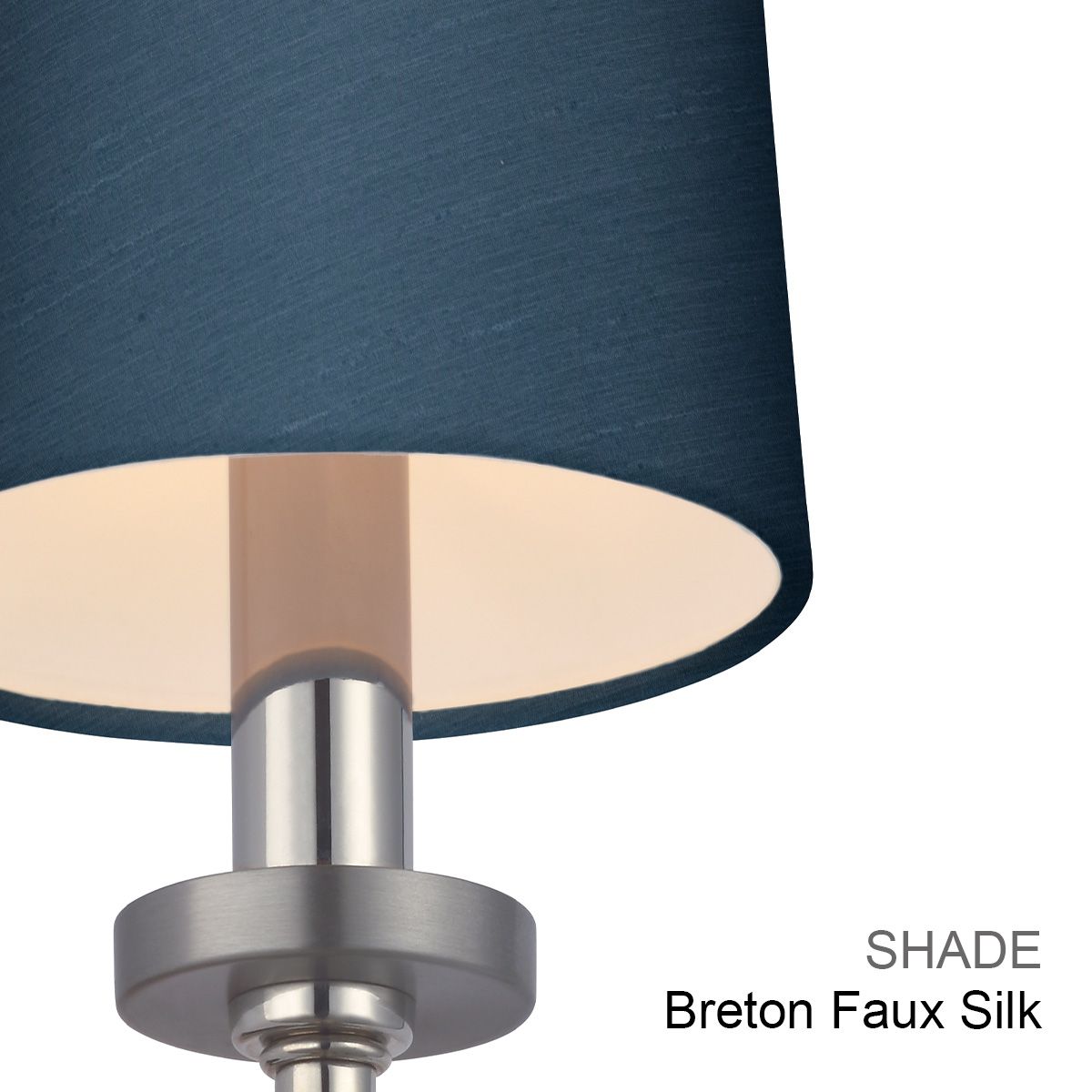 Quintiesse Felixstowe Single Bathroom Wall Light - Scallop Shade