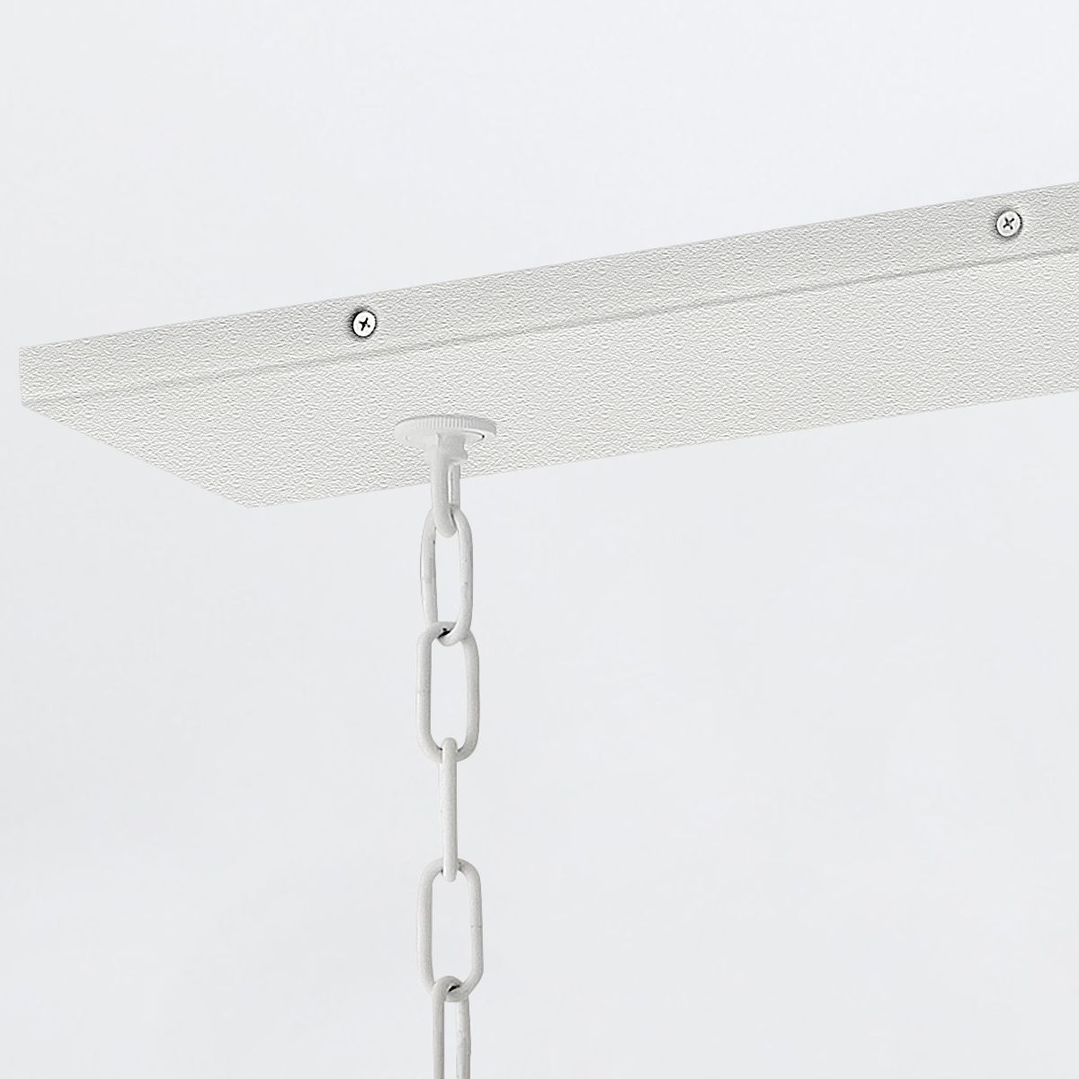 Quintiesse Flora 10 Light Linear Chandelier - Textured Plaster