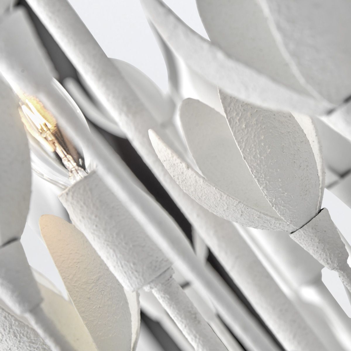 Quintiesse Flora 6 Light Chandelier - Textured Plaster