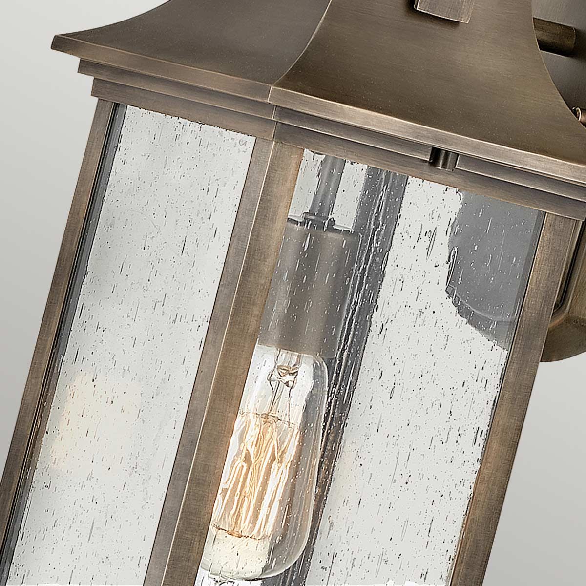 Quintiesse Grant Single Medium Wall Lantern - Burnished Bronze