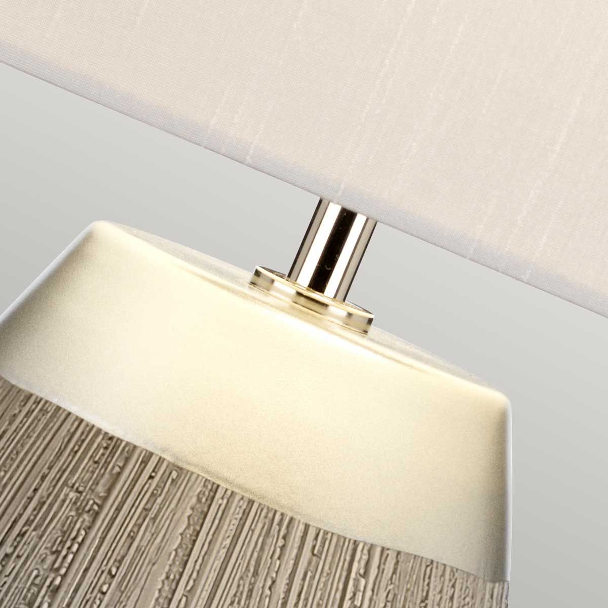 Quintiesse Harrow Single Table Lamp - Silver