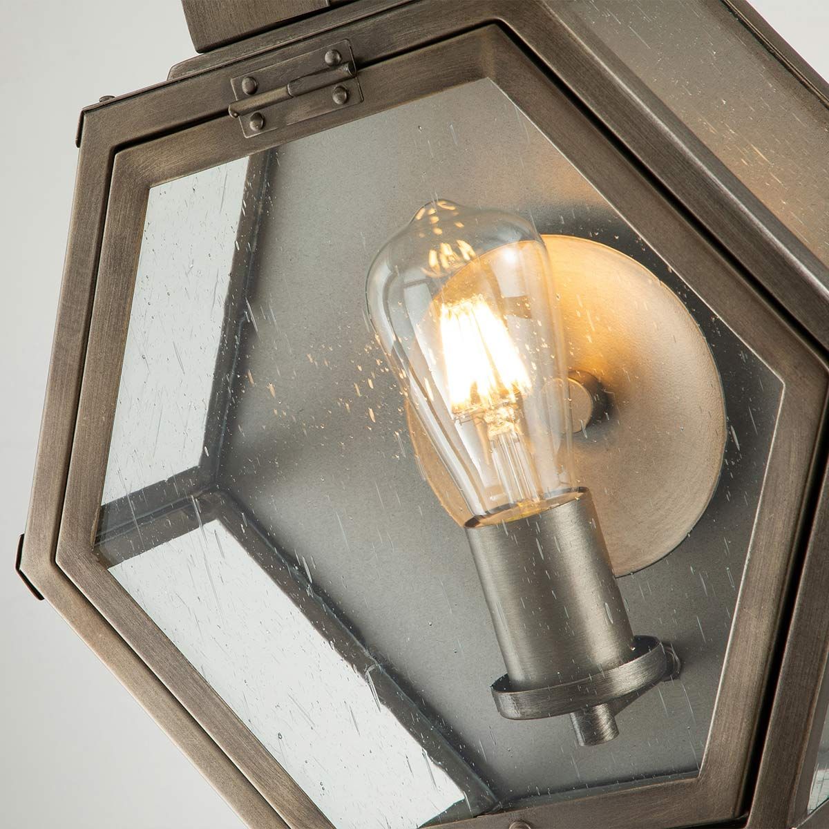 Quintiesse Heath Single Medium Wall Lantern - Burnished Bronze