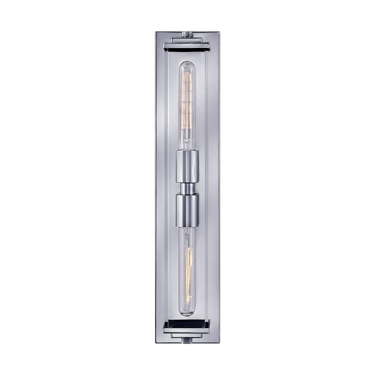 Quintiesse Henri 2 Light Wall Light - Polished Chrome