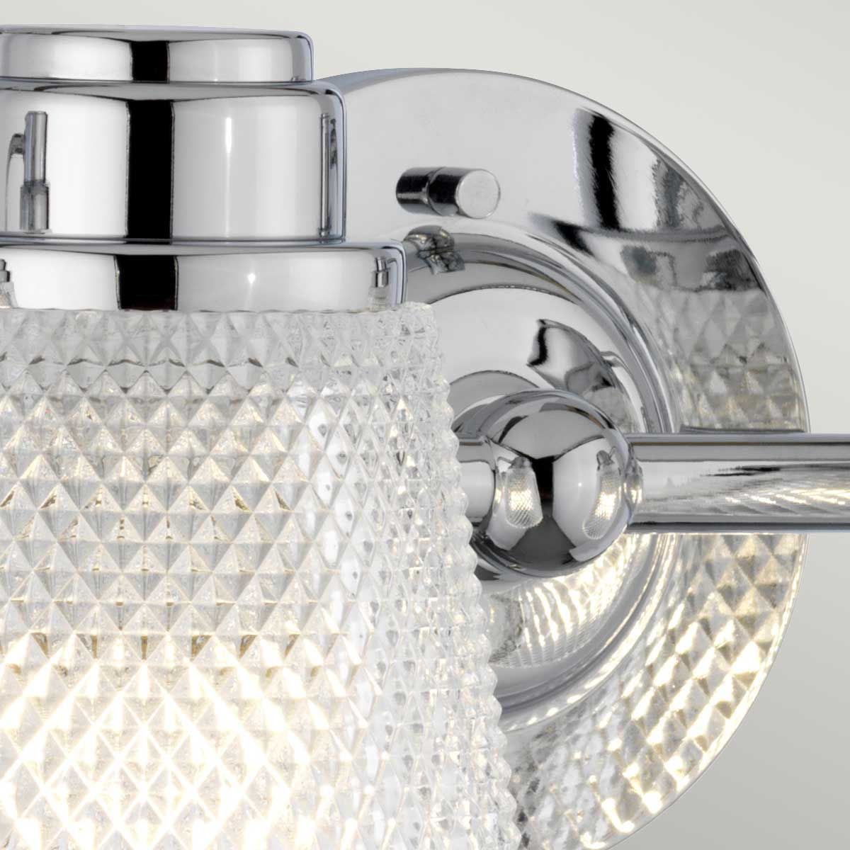 Quintiesse Hudson 4 Light Bathroom Wall Light - Polished Chrome