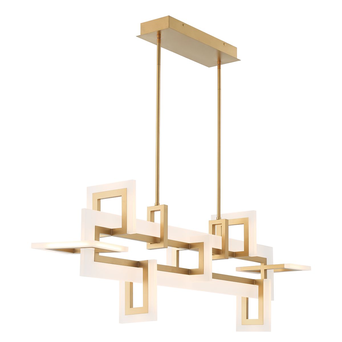 Quintiesse Inizio Linear Pendant Medium - Matte Gold