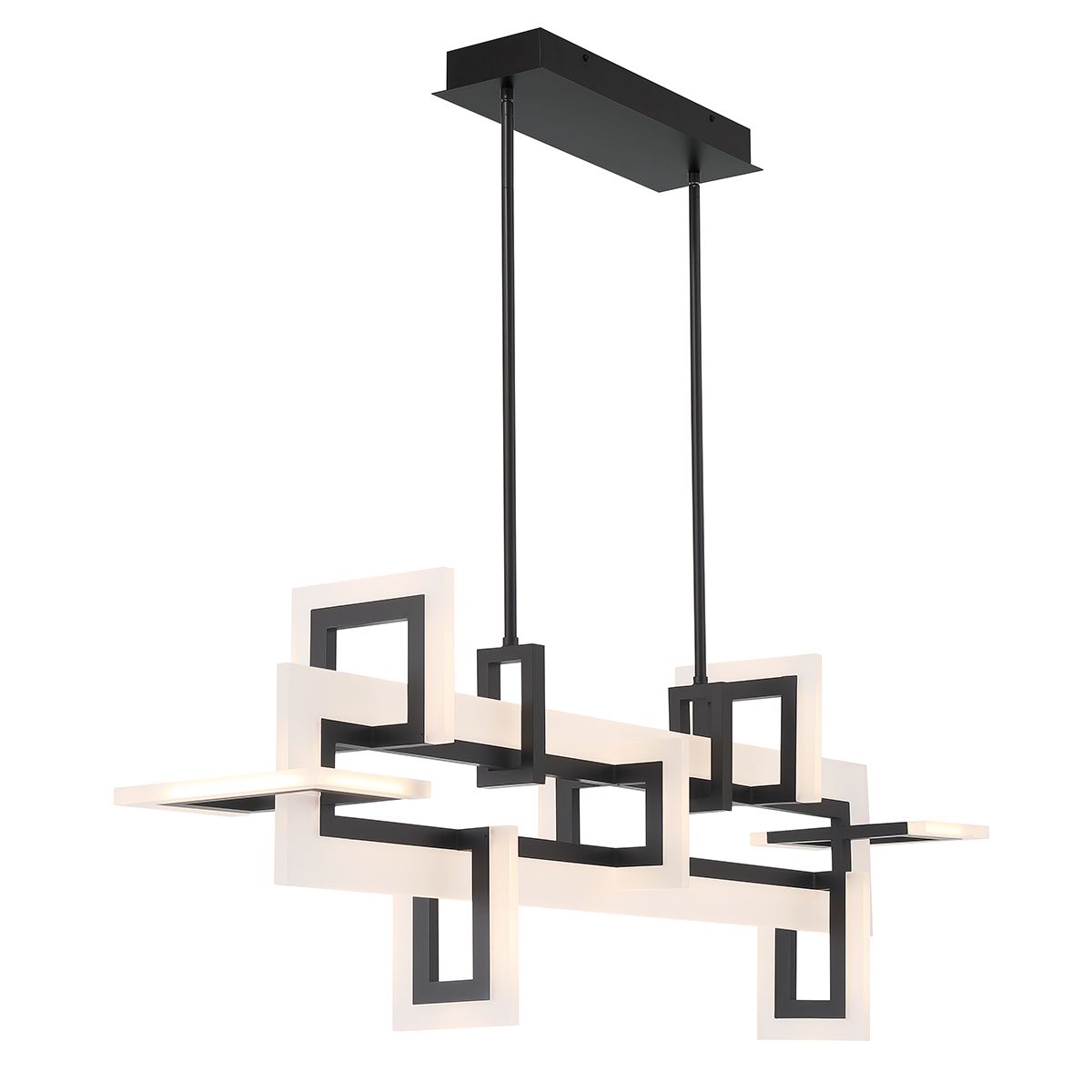 Quintiesse Inizio Linear Pendant Medium - Matte Black