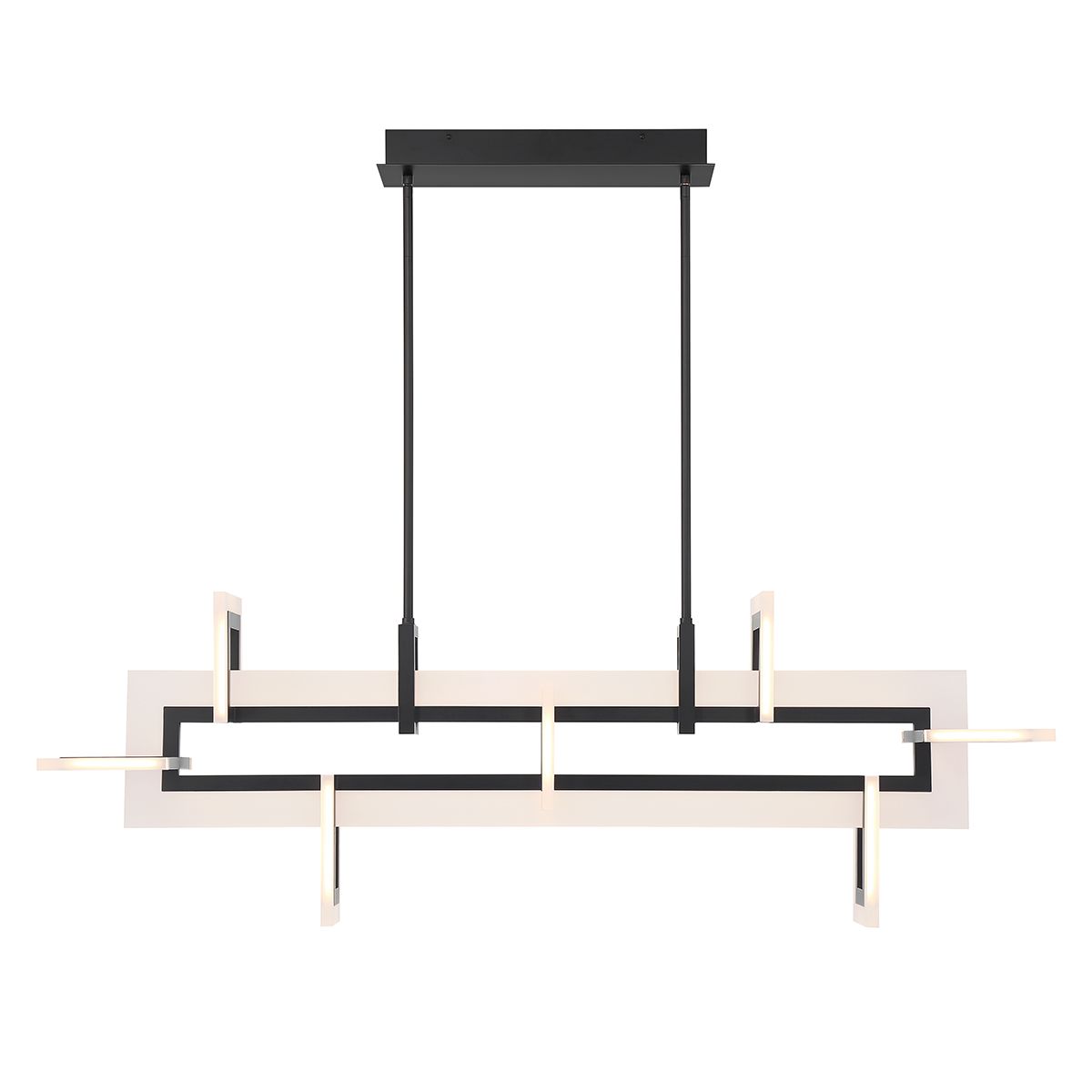 Quintiesse Inizio Linear Pendant Medium - Matte Black