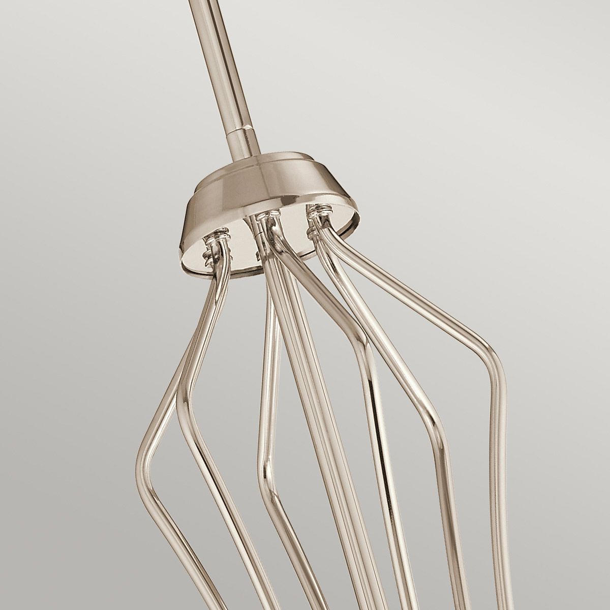 Quintiesse Kayva LED 13 Light 6 Arm Chandelier - Polished Nickel
