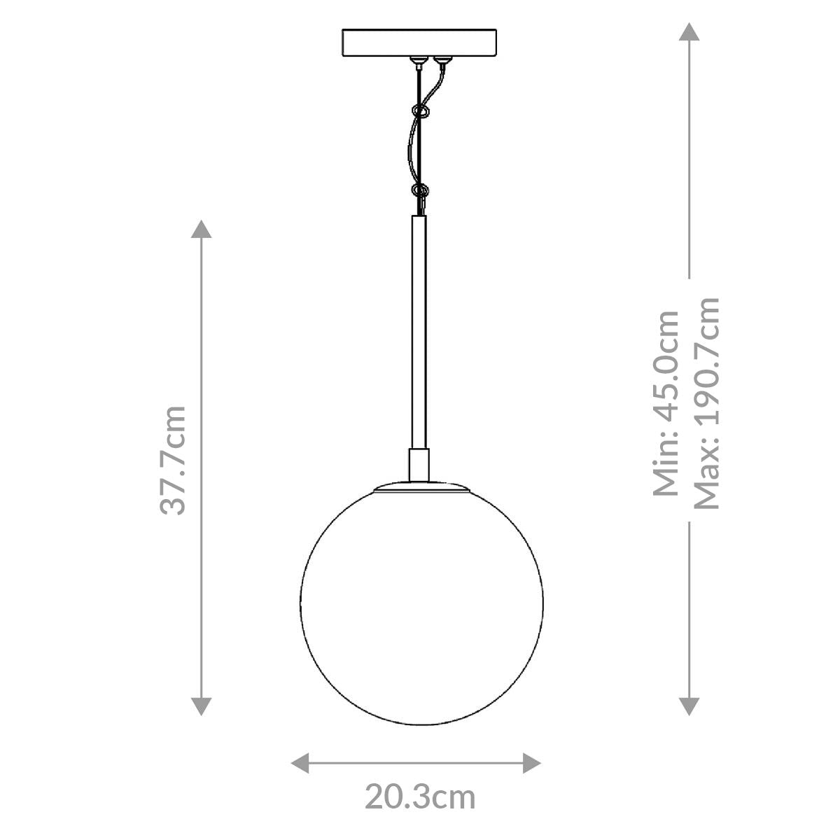 Quintiesse Kepler Alabster Pendant Small - Gold