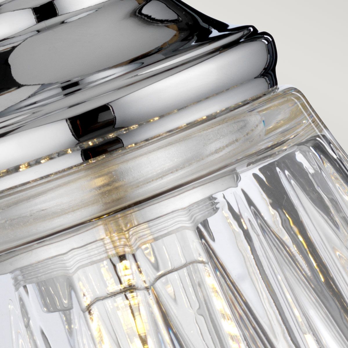 Quintiesse Keynes Single Bathroom Wall Light - Polished Chrome