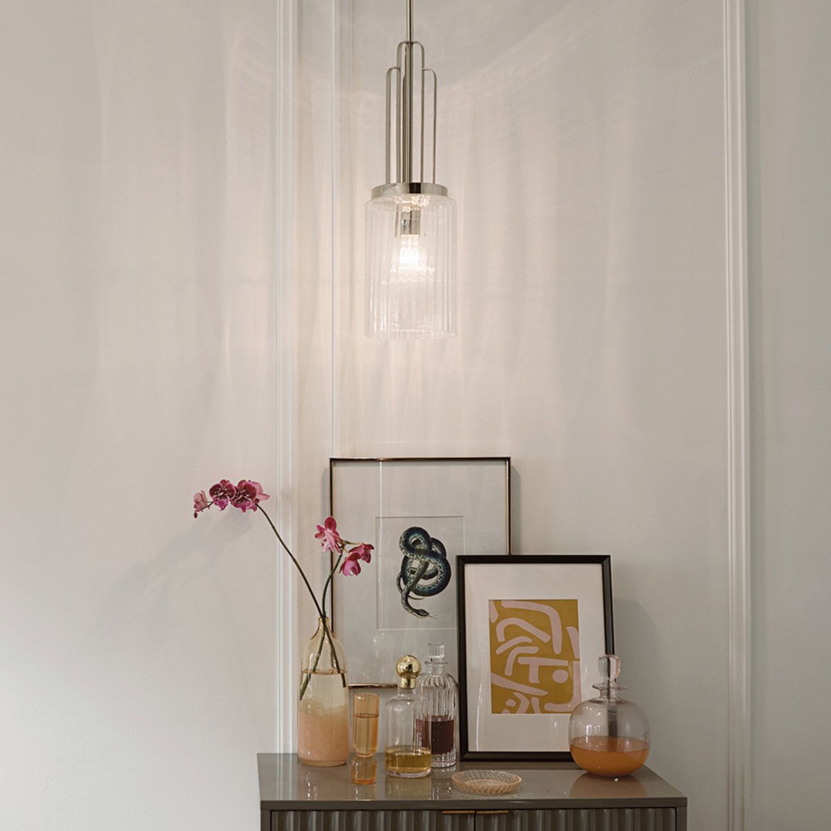 Quintiesse Kimrose Single Mini Pendant - Polished Nickel