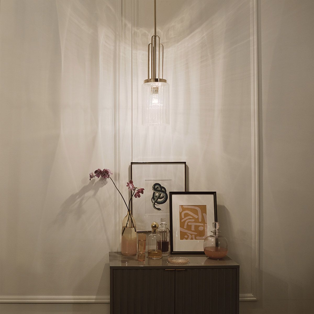 Quintiesse Kimrose Single Mini Pendant - Polished Nickel
