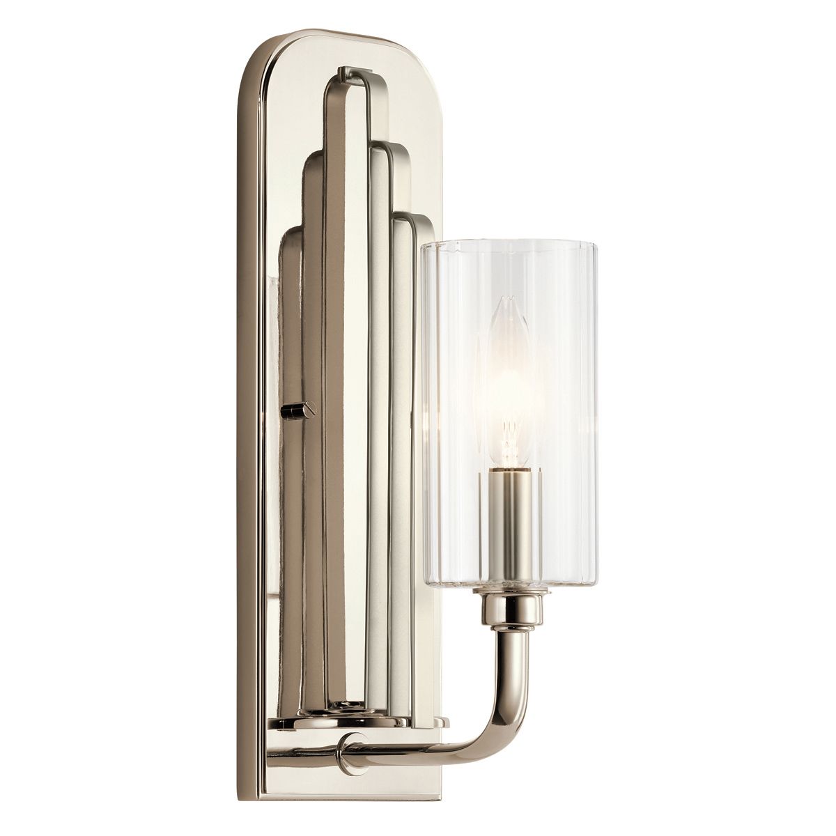 Quintiesse Kimrose Single Wall Light - Polished Nickel