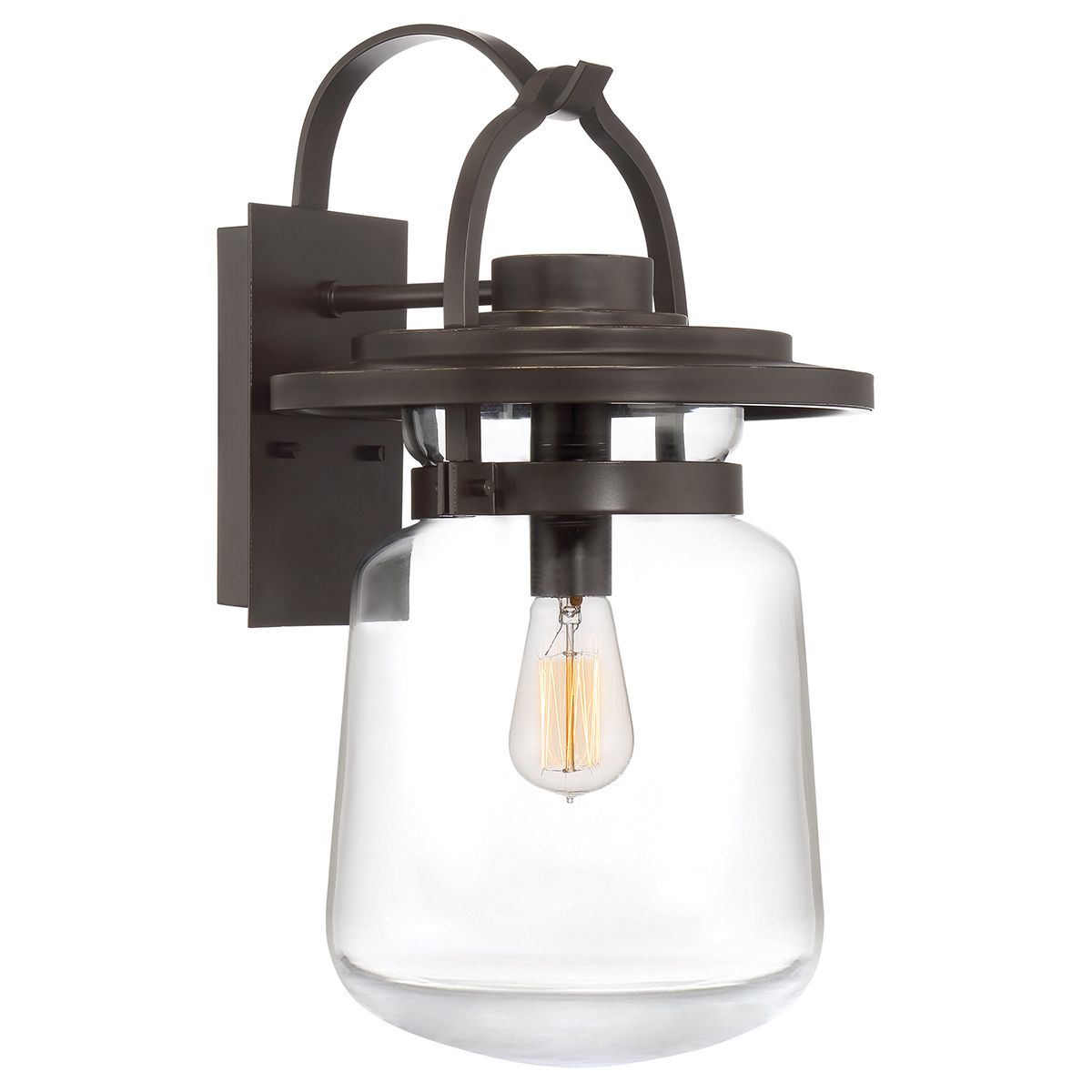 Quintiesse Lasalle Single Large Wall Lantern - Western Bronze