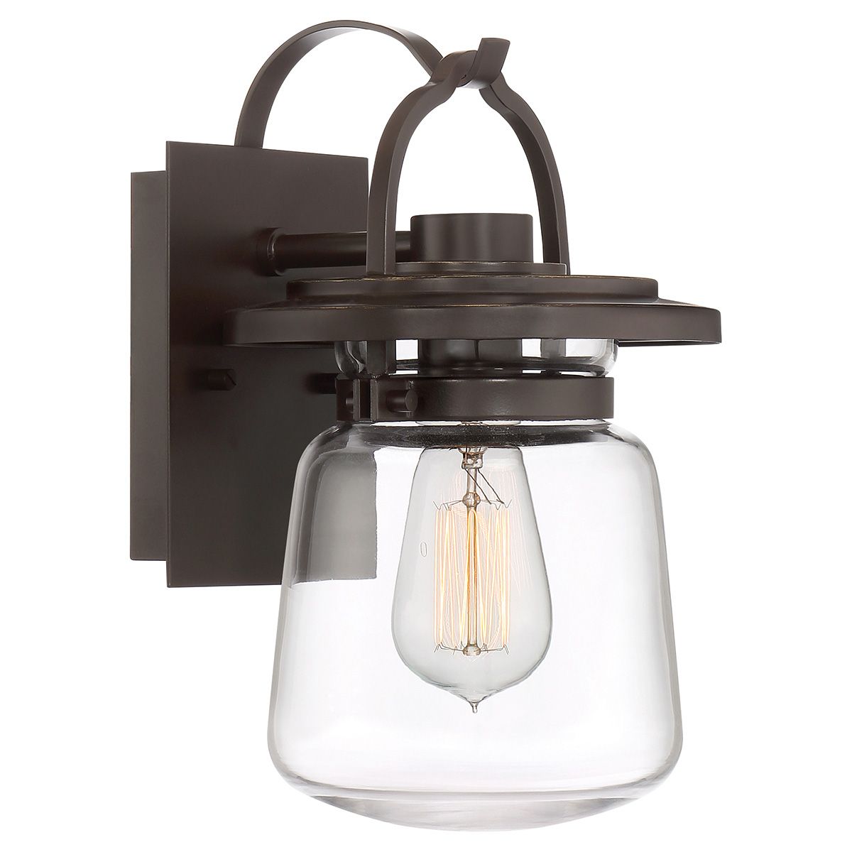Quintiesse Lasalle Single Small Wall Lantern - Western Bronze