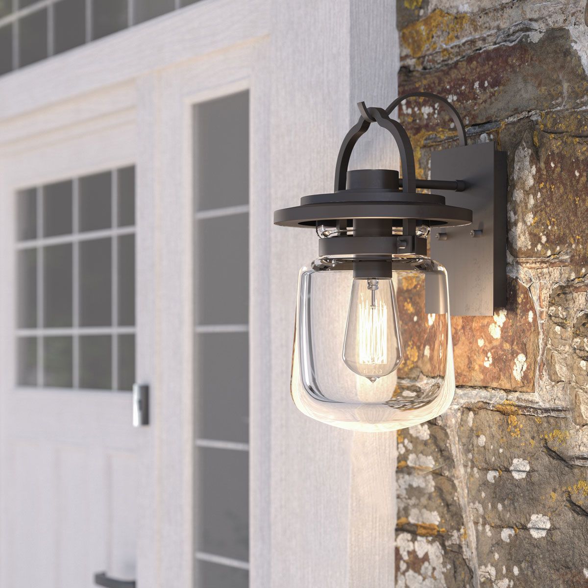 Quintiesse Lasalle Single Small Wall Lantern - Western Bronze