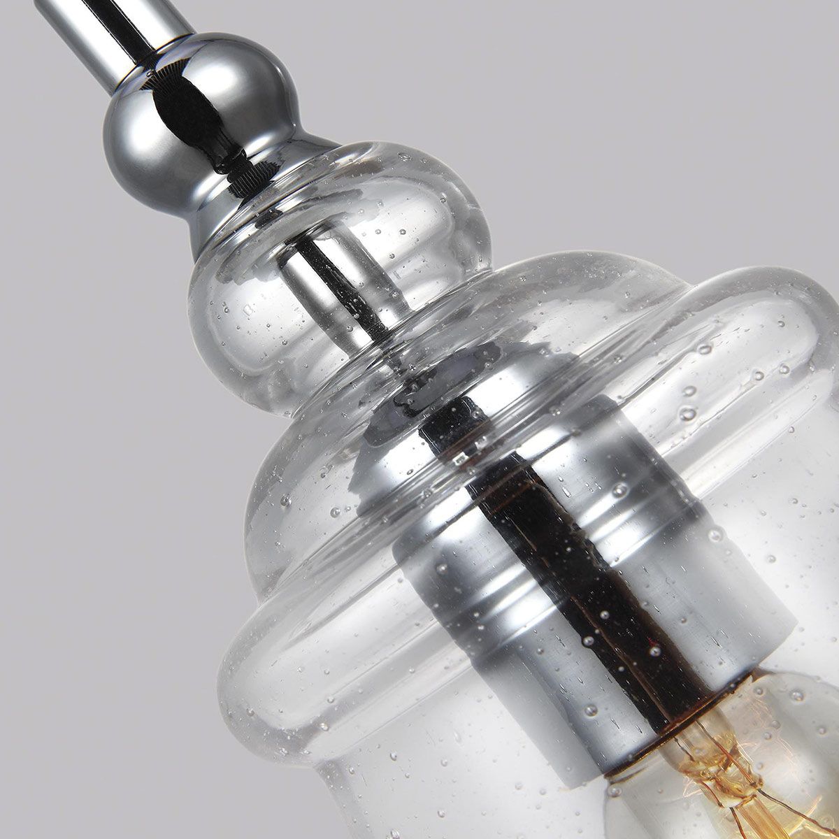 Quintiesse Loras Single Mini Pendant - Chrome
