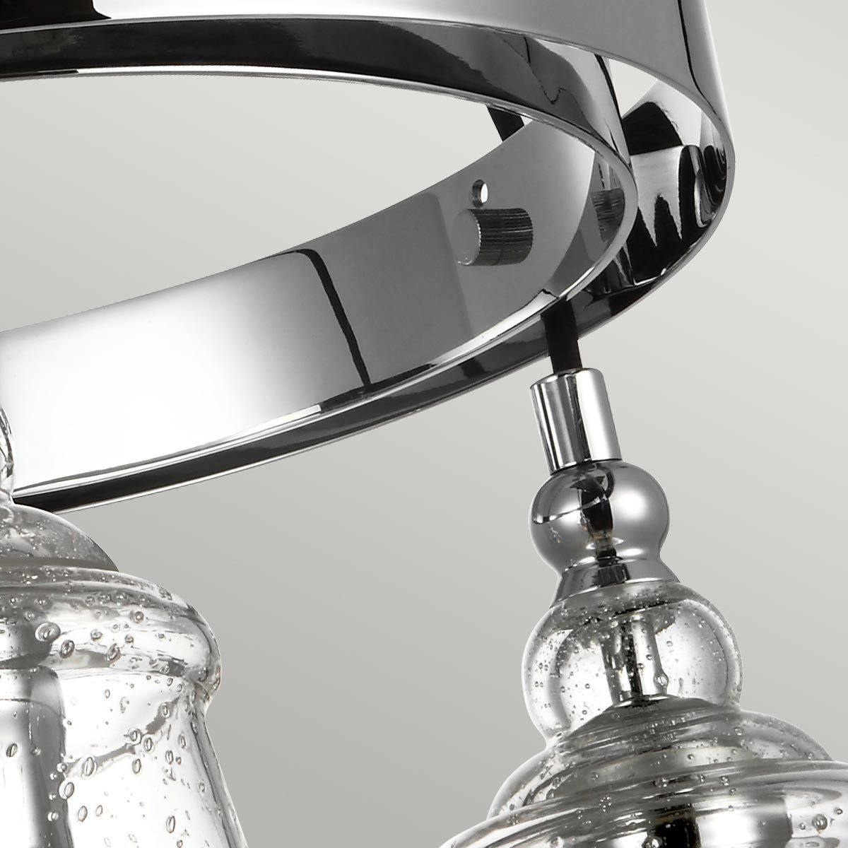 Quintiesse Loras 3 Light Chandelier - Chrome