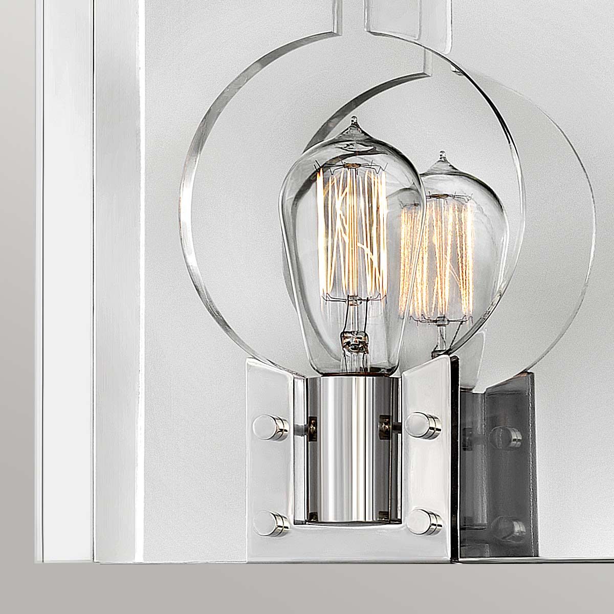 Quintiesse Ludlow Single Wall Light - Polished Nickel