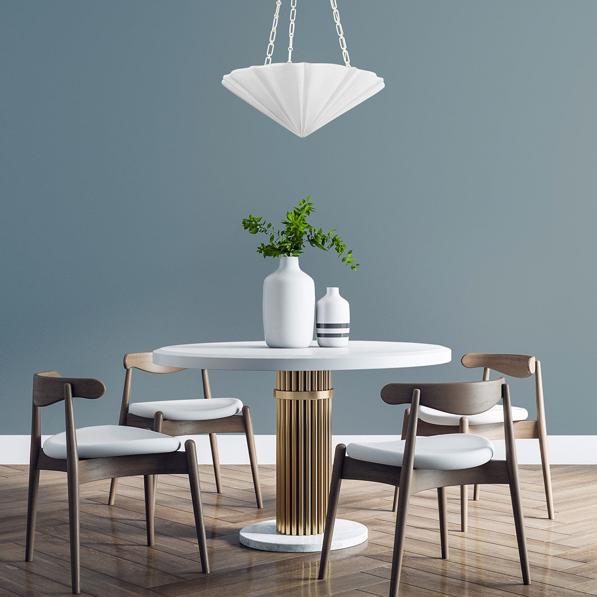 Quintiesse Martine 3 Light Pendant - Antique White