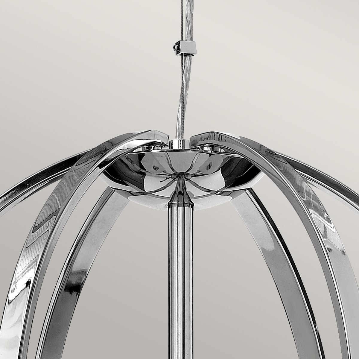Quintiesse Mondo 3 Light Chandelier - Polished Chrome